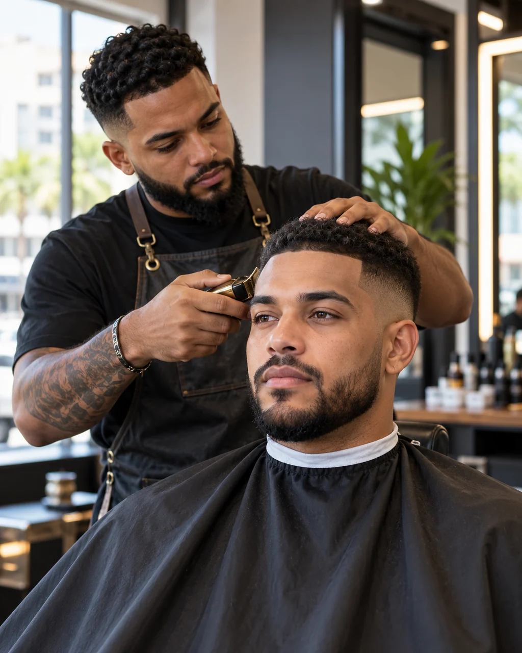 Ejemplo de barbería con atención personalizada